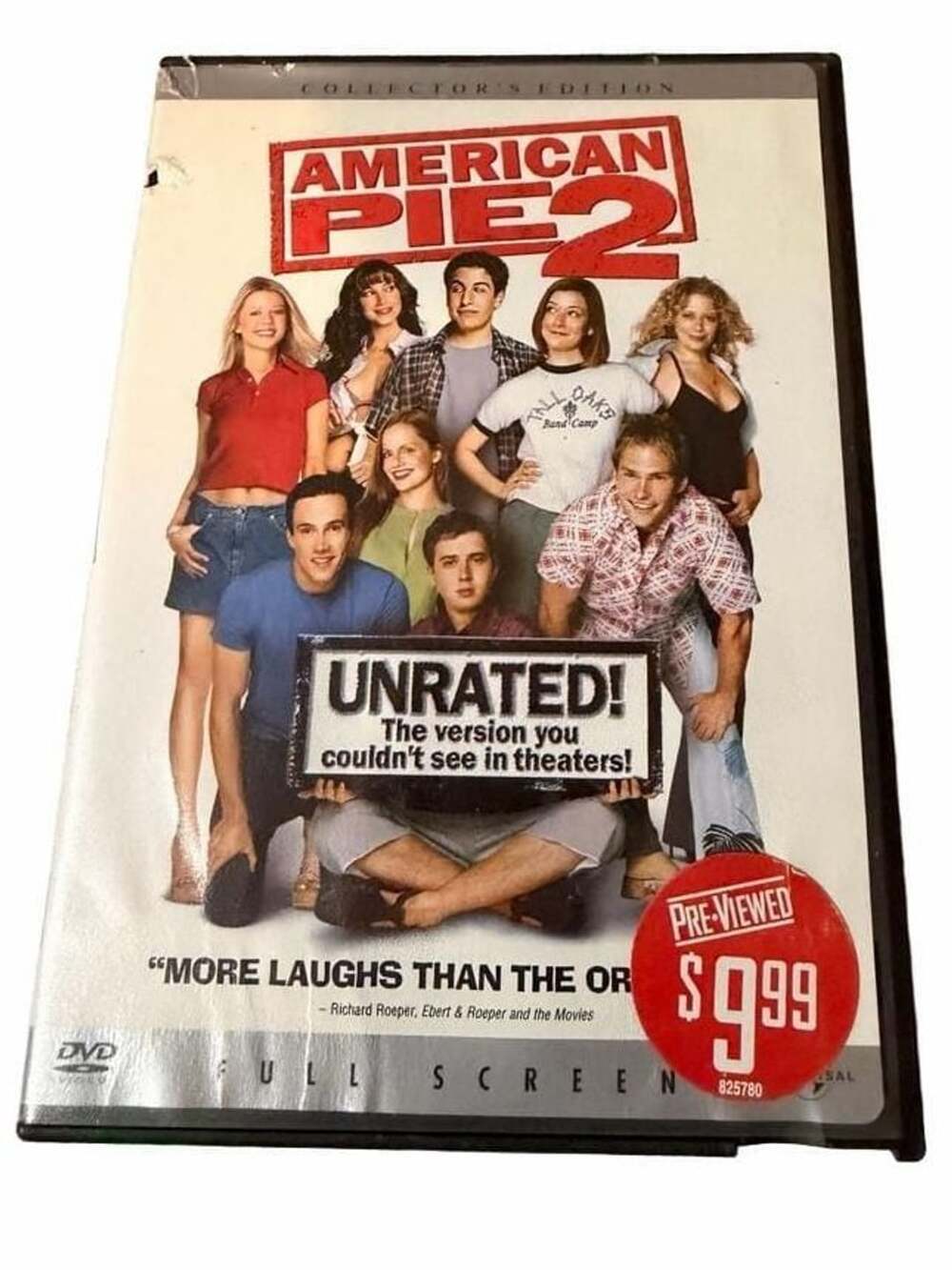 American Pie 2 DVD Unrated Collector's Edition Full Screen